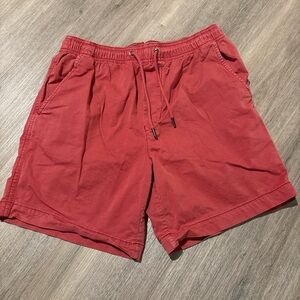 American Eagle Outfitters Men's Athletic Red Shorts